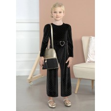 ABEL & LULA φόρμα ολόσωμη βελούδινη 13-05769-008 μαύρη