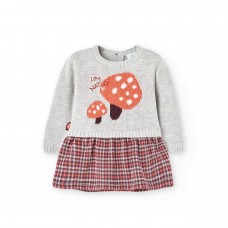 BOBOLI φόρεμα 117032-7359 εκρού 