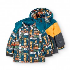 BOBOLI μπουφάν διπλής όψεως 327169-9268 πολύχρωμο