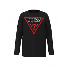 GUESS μπλούζα παιδική L84I29K8HM0-JBLK μαύρη