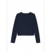 TOMMY HILFIGER μπλούζα παιδική flay rib KG0KG09065-C1G μπλε