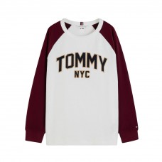 TOMMY HILFIGER μπλούζα παιδική αγόρι KB0KB10650-YBR λευκή