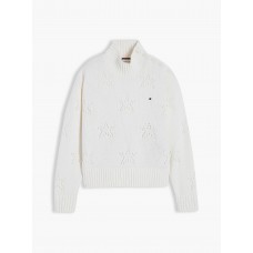 TOMMY HILFIGER πουλόβερ παιδικό κορίτσι KG0KG09602-Z00 εκρού