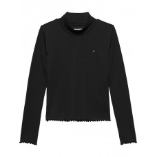 TOMMY HILFIGER μπλούζα rib top παιδική KG0KG08802-BDS μαύρη