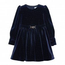 ABEL & LULA φόρεμα βελουτέ glitter παιδικό 14-05536-049 μπλε