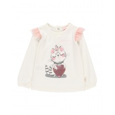 BOBOLI παιδική μπλούζα κορίτσι 709309-1111 εκρου