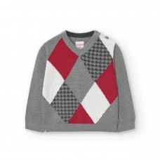 BOBOLI παιδικό πουλοβερ αγόρι 719355-8125 γκρι