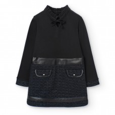 BOBOLI παιδικό φόρεμα κορίτσι 729086-890 μαύρο
