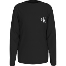 CALVIN KLEIN μπλούζα monologo παιδική IU0IU00677-BEH μαύρη