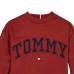 TOMMY HILFIGER μπλούζα φούτερ παιδική KB0KB09119-XNN κόκκινη