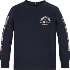 TOMMY HILFIGER μπλούζα παιδική KB0KB09384-DW5 μπλε