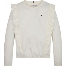 TOMMY HILFIGER μπλούζα παιδική KG0KG08259-YBH λευκή