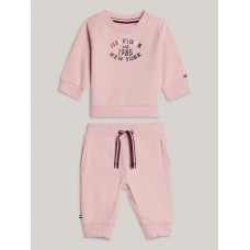 TOMMY HILFIGER φόρμα σετ παιδικό KN0KN01863-TJX ροζ