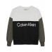 CALVIN KLEIN μπλούζα logo παιδική IB0IB02523-BEH μαύρη