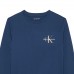 CALVIN KLEIN μπλούζα logo παιδική IU0IU00677-C3I μπλε
