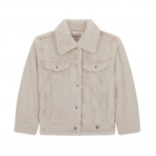 GUESS μπουφάν γούνινο J5YL18K8BV0-G012 λευκό