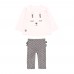 Boboli σετ βρεφικό μπλούζα με παντελόνι 104005-3000 ροζ