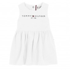TOMMY HILFIGER φόρεμα KN0KN01437YBR λευκό