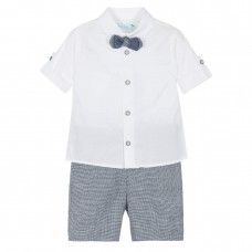 ABEL&LULA σετ πουκάμισο με βερμούδα 23-05227-007 μπλε