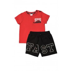 SPRINT σετ μπλούζα με σορτς 231-1013-400 κόκκινο