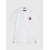 TOMMY HILFIGER μπλούζα Polo KB0KB07949-YBR λευκή