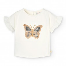  Boboli μπλούζα 726106-1111 λευκή