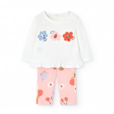 BOBOLI βρεφικό σετ κορίτσι 101080-1111 λευκό