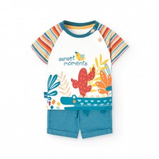 BOBOLI βρεφικό σετ αγόρι 121138-1111 μπλε