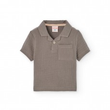 BOBOLI πουκάμισο παιδικό 331120-7434 καφέ