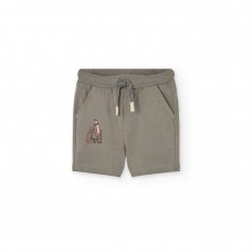 Boboli βερμούδα παιδική 391047-7434 γκρι