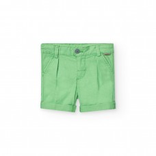 Boboli βερμούδα λινή παιδική 711199-4709 πράσινη