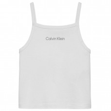 CALVIN KLEIN μπλούζα PUNTO STRAP TOP παιδική IG0IG02868-YAF λευκή	