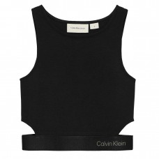 CALVIN KLEIN μπλούζα PUNTO SLEEVELESS TOP παιδική IG0IG02869-BEH μαύρη