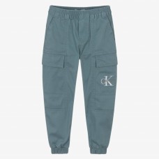 CALVIN KLEIN παντελόνι cargo παιδικό IB0IB02270-PSL γκρι