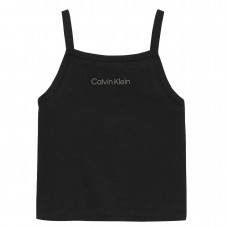 CALVIN KLEIN μπλούζα PUNTO STRAP TOP παιδική IG0IG02868-BEH μαύρη