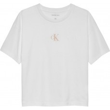 CALVIN KLEIN μπλούζα παιδική IG0IG02136-YAF λευκή