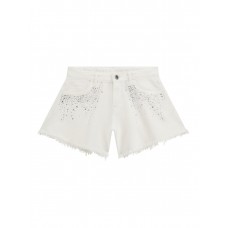 GUESS σορτς denim παιδικό J5RD16WH1T0-G011 λευκό