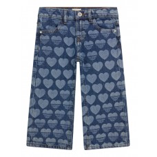 GUESS παντελόνι denim wide leg παιδικό K5RA02D45E0-YELE μπλε
