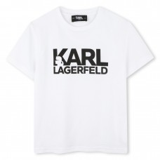 KARL LAGERFELD μπλούζα παιδική Z30435-10P λευκή