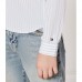TOMMY HILFIGER πουκάμισο λινό παιδικό KB0KB09630-C10 ριγέ γαλάζιο