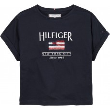 TOMMY HILFIGER μπλούζα Flag Tee παιδική KG0KG08525-C1G μπλε