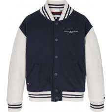 TOMMY HILFIGER μπουφάν bomber παιδικό KS0KS00624-C1G μπλε