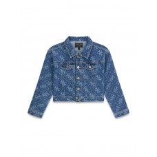 GUESS μπουφάν denim logo παιδικό κοριίτσι J6RL02D5FM0-XI4G μπλε