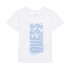 GUESS μπλούζα παιδική αγόρι N6RI11K8HM4-G011 λευκή