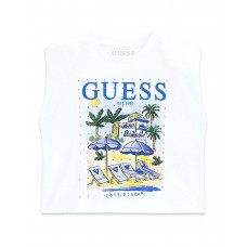 GUESS μπλούζα παιδική κορίτσι J6GI12K8HM4-G011 λευκή