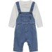 TOMMY HILFIGER σετ σαλοπέτα παιδική denim KN0KN02199-1A4 μπλε