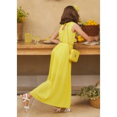 ABEL & LULA ολόσωμη φόρμα πλισέ 24-05266-004 κίτρινη 