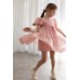 Alice φόρεμα με βολαν S24-A11031 ροζ