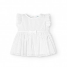 BOBOLI φόρεμα με εσώρουχο 748212-9436 λευκο