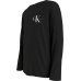 CALVIN KLEIN μπλούζα Chest Monogram Long Sleeve IB0IB01457-BEH μαύρη	